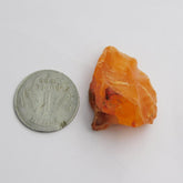 Orange Sapphire 91.6 Ct Earth Mined Natural Uncut Rough Loose Gemstone CERTIFIED